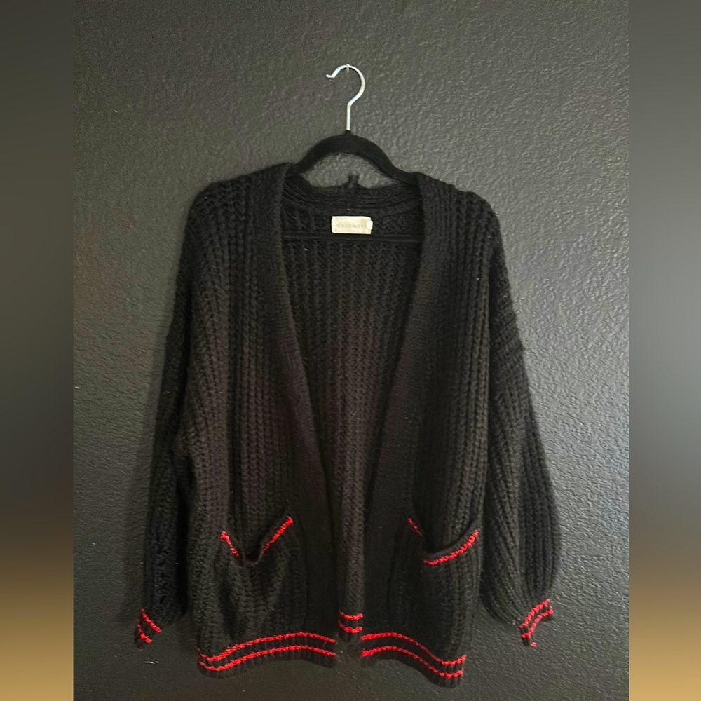 Oversized varsity cardigan